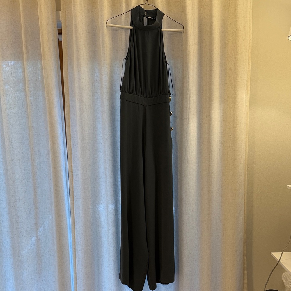 Zara Charcoal Sleeveless Jumpsuit